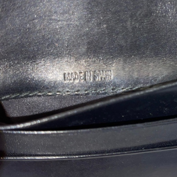 Vintage Coach Soft Black Leather Bi Fold Coin Purse Wallet Cards Bills - Picture 11 of 13